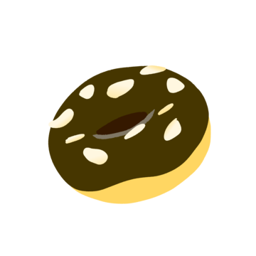 donut czarno czekoladowy